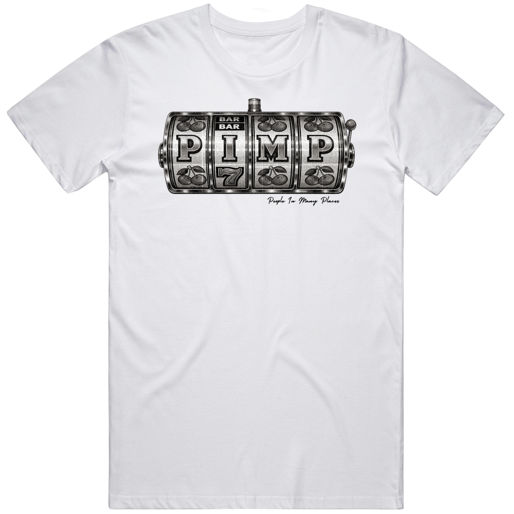 P.i.m.p Slot Machine Shirt – Funny Casino Meme Graphic T Shirt