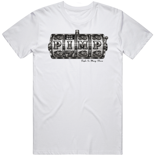 P.i.m.p Slot Machine Shirt – Funny Casino Meme Graphic T Shirt