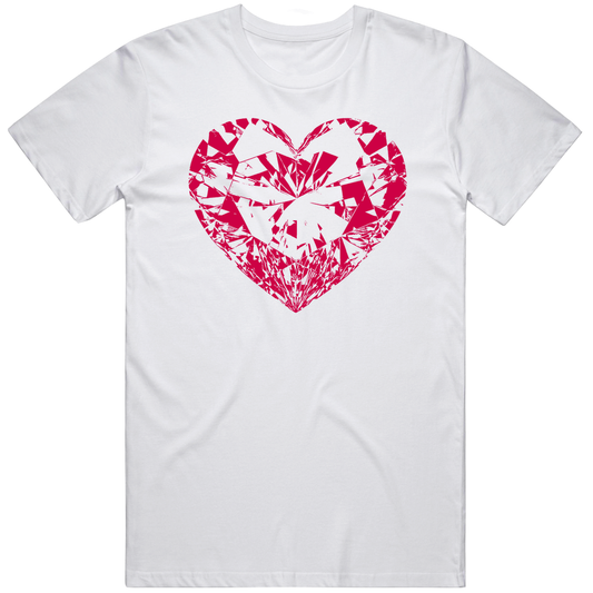 Diamond Heart Graphic Tee Cute Y2k Streetwear T Shirt